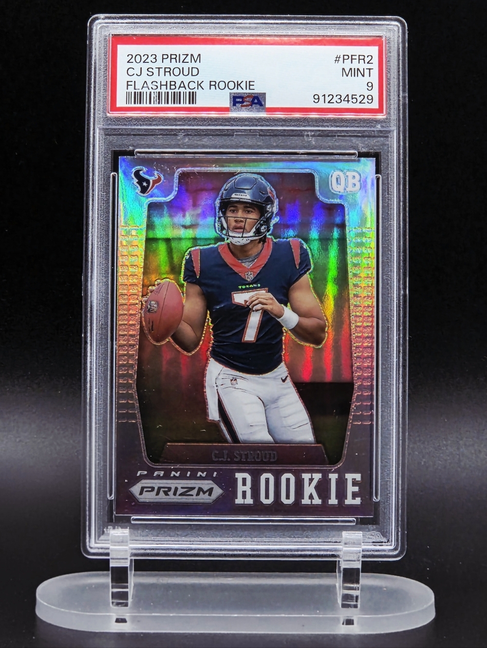 2023 Panini Prizm - Flashback Rookie C.J. Stroud #PFR-2 Silver Prizm -PSA:9